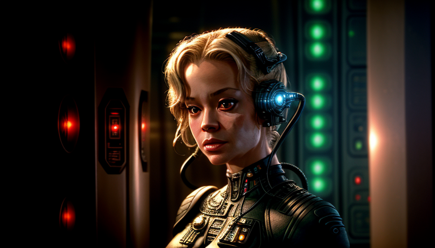 24427-1485461936-close-up of borg seven of nine (jeri ryan), star trek uniform voyager, transporter room background, pillar of flickering light.png